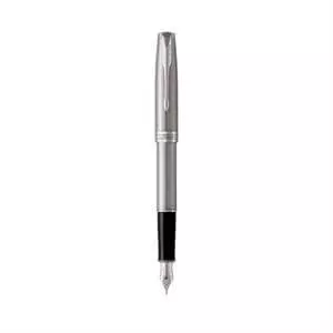 Parker Sonnet Chrome Trim Stainless Steel Fountain Pen